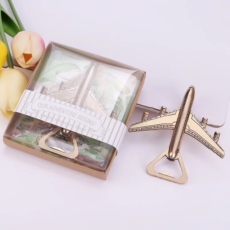 

10pcs Gold Helicopter Bottle Opener With Box For Wedding Christmas Baby Shower Party Birthday Favor Gift Souvenirs