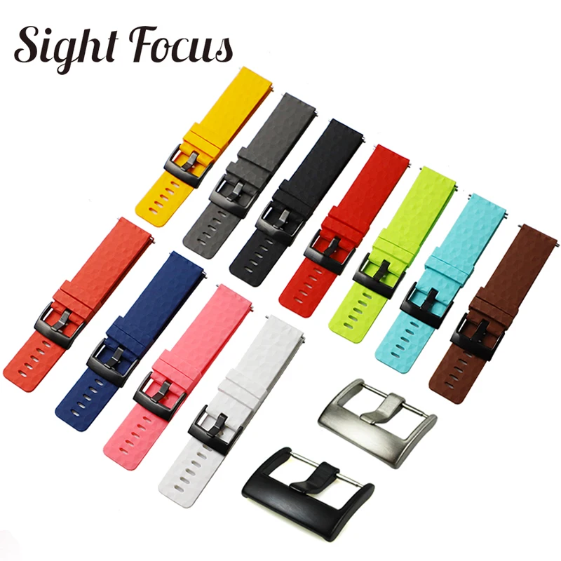 

24MM Silicone Watch Strap For Suunto 9 Watch Band Spartan Sport Watch Band Quick Release Suunto 9 Baro Traverse Rubber Watchband