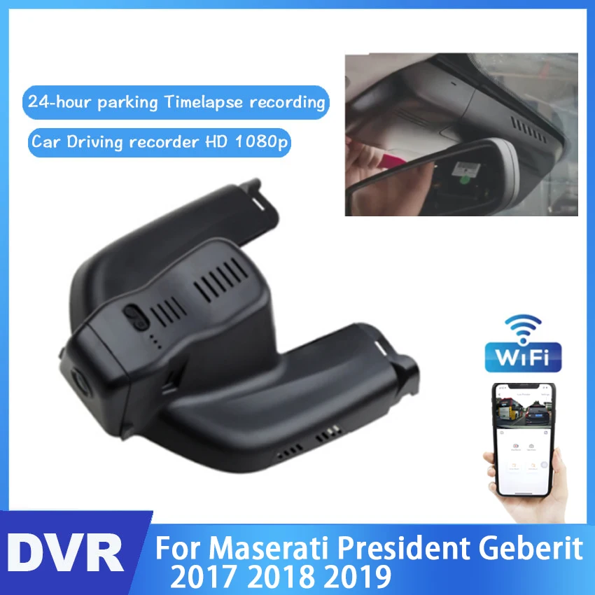 Car DVR Wifi Video Recorder Dash Cam Camera For Maserati Ghibli Quattroporte 2017 2018 2019 2020 Night vision Full HD 1080P CCD