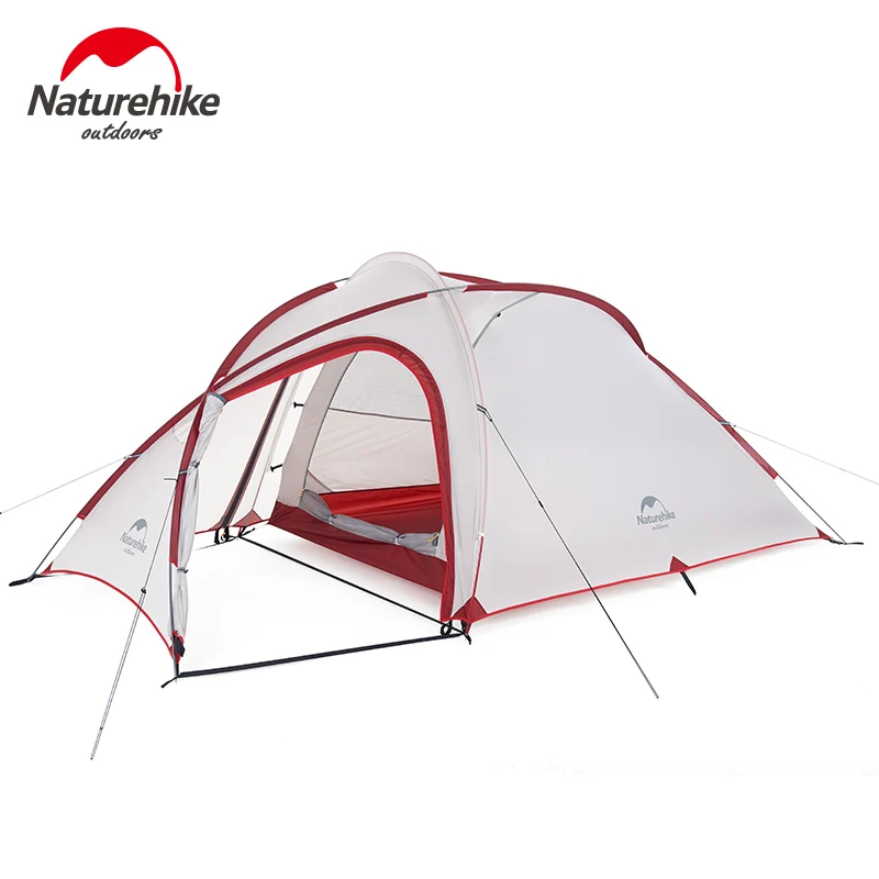 Naturehike Hiby Camping Tent 20D Silicone Fabric 3-4 Persons Ultralight Portable Outdoor Hiking Travel 4 Season Tent With Foyer