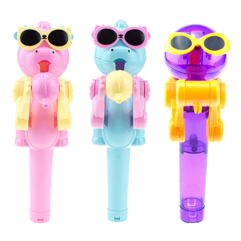 

Creative Kids Eating Lollipops Robot Lollipop Candy Stand Holder Educational Toy for Children Decompression Games Kids Gifts