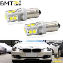 BMTxms 2x 크세논 화이트 CanBus BMW F20 F30 F31 F34 BAX9S H6W 10SMD LED 전구 LED 측면 조명 주차 조명 백업 역방향 램프