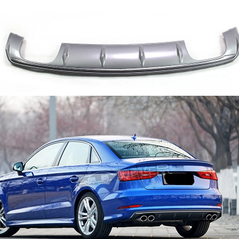 

For Audi A3 PP Rear Body Kit Bumper Diffuser Auto Modified Accessories 2014 2015 2016 Standard Bumper Only