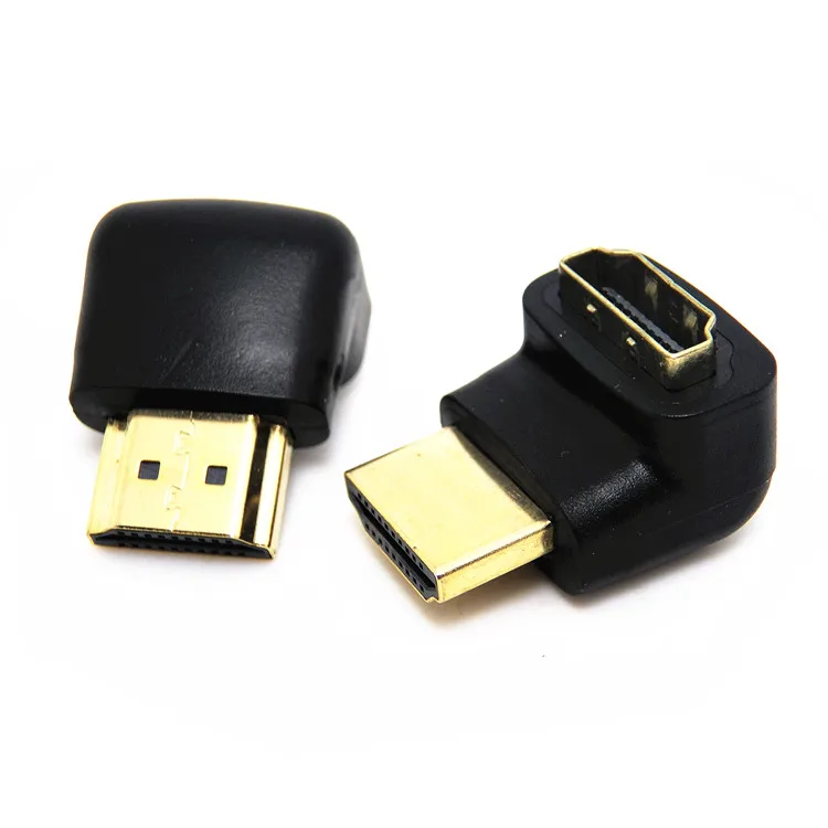 HDTV Male to Female 90 Degree 270 Right Angle HDTV Adapter Converter PC TV HDTV