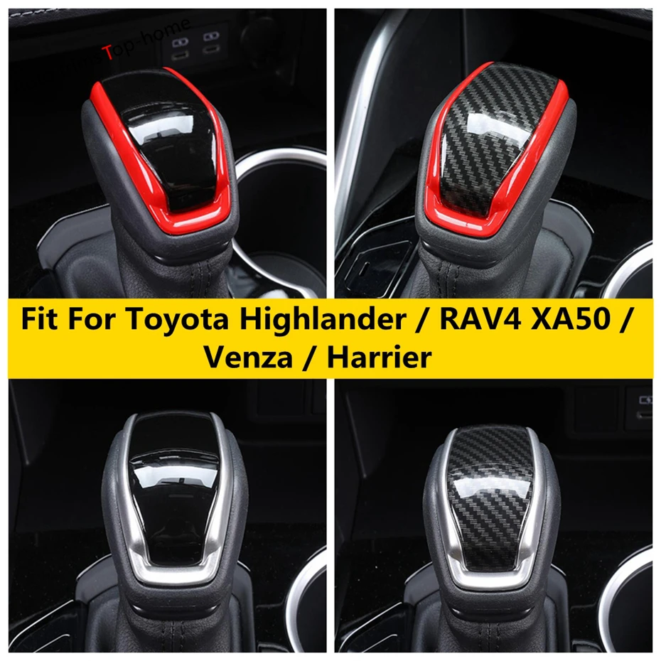 

Transmission Gear Shifter Lever Head Knob Handle Cover Trim Fit For Toyota Highlander / Venza / Harrier / RAV4 XA50 Accessories