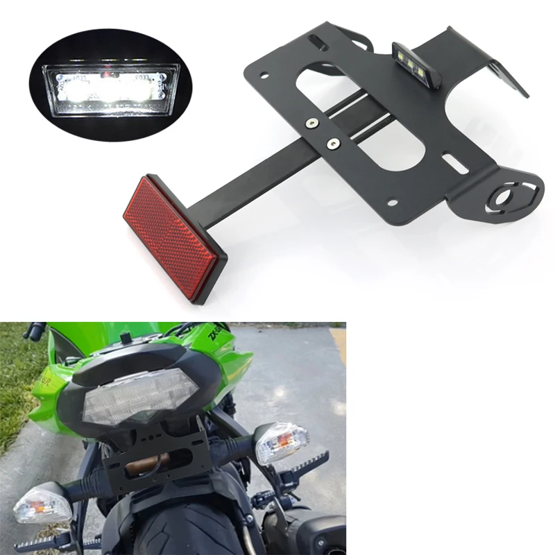 

Fit For Kawasaki Ninja ZX-10R ZX10R 2008-2010 ZX6R ZX-6R 2018 Rear Tail Tidy License Plate Holder Bracket Fender Eliminator kit