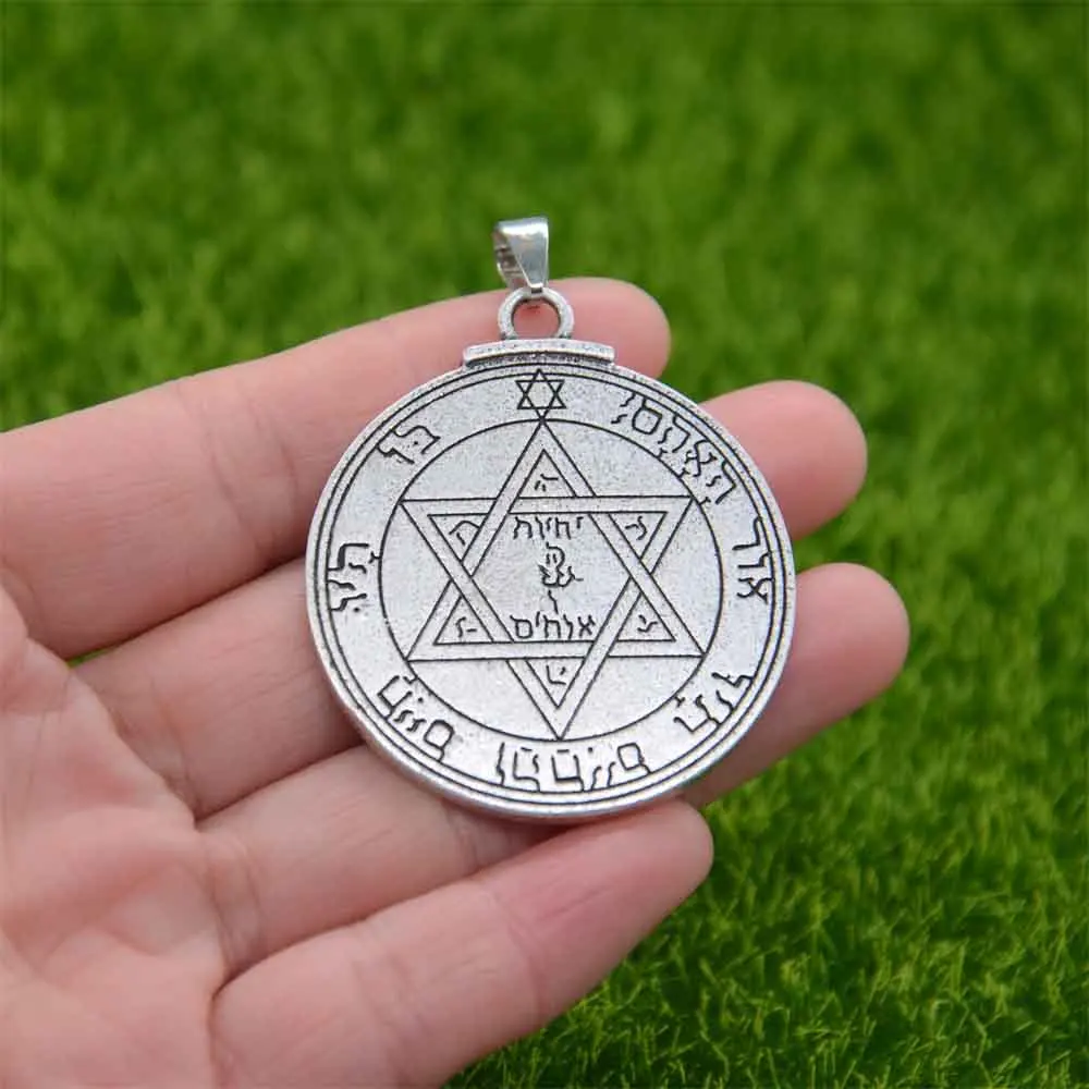 Pentacle Of Mars Key Of Solomon Seal Pendants Necklaces Amulet Talisman Judaica Jewish Jewelry