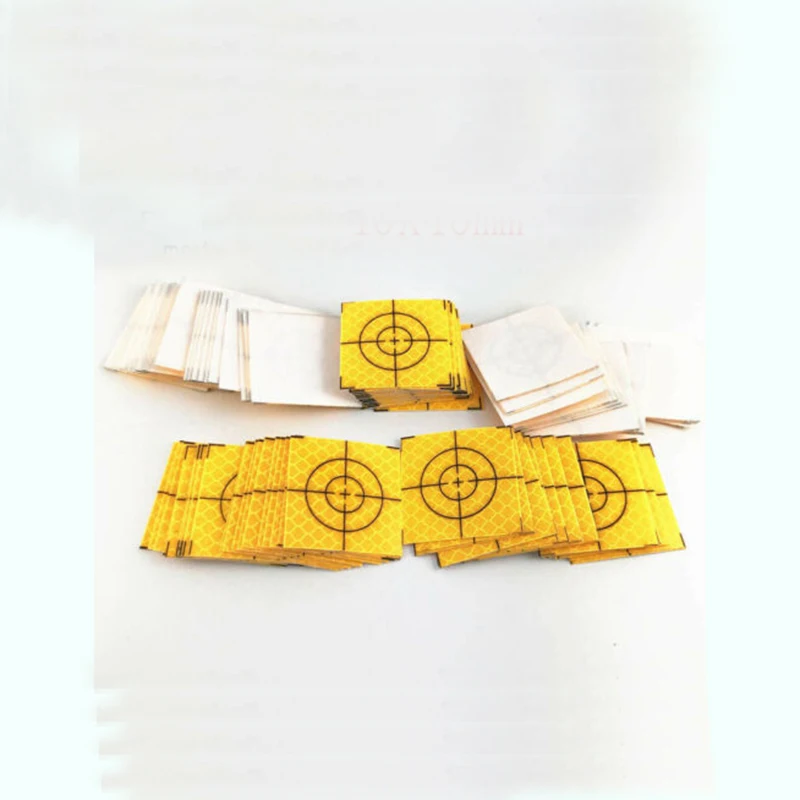 

100PCS Yellow Reflective Sheet Target for Total Station