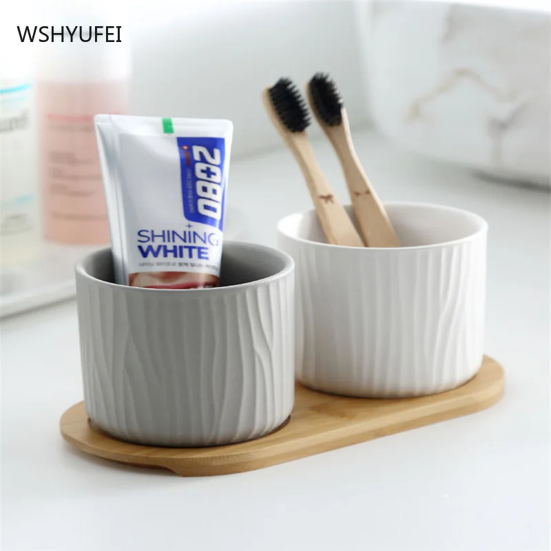 Nordic household simple couple wash cup and mouthwash cup, a pair of toothbrush cups, dental appliances and mouthwash cup