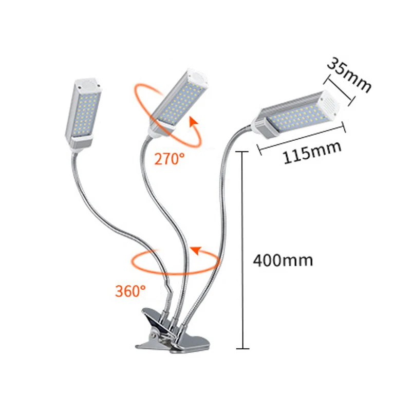 Full Spectrum LED Plant Grow Light Lamps 5V E27 Bulb Phyto Lamp For Indoor Flower Plant Veg Hydroponics System Grow Tent