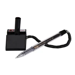Balck 0.5mm 책상 장착 펜 테이블 젤 펜 은행 전면 금융 카운터 편지지 사무실 학교 용품 쓰기 선물