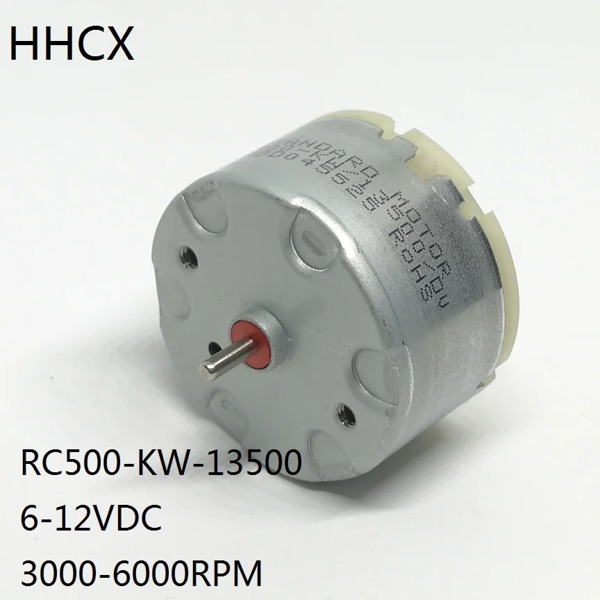 1PCS DC Motor RC500-KW-13500 Micro-Motor 500 Precious-Metal Brush 6-12VDC 3000-6000RPM For Sweeping Robot/Incense Sprayer