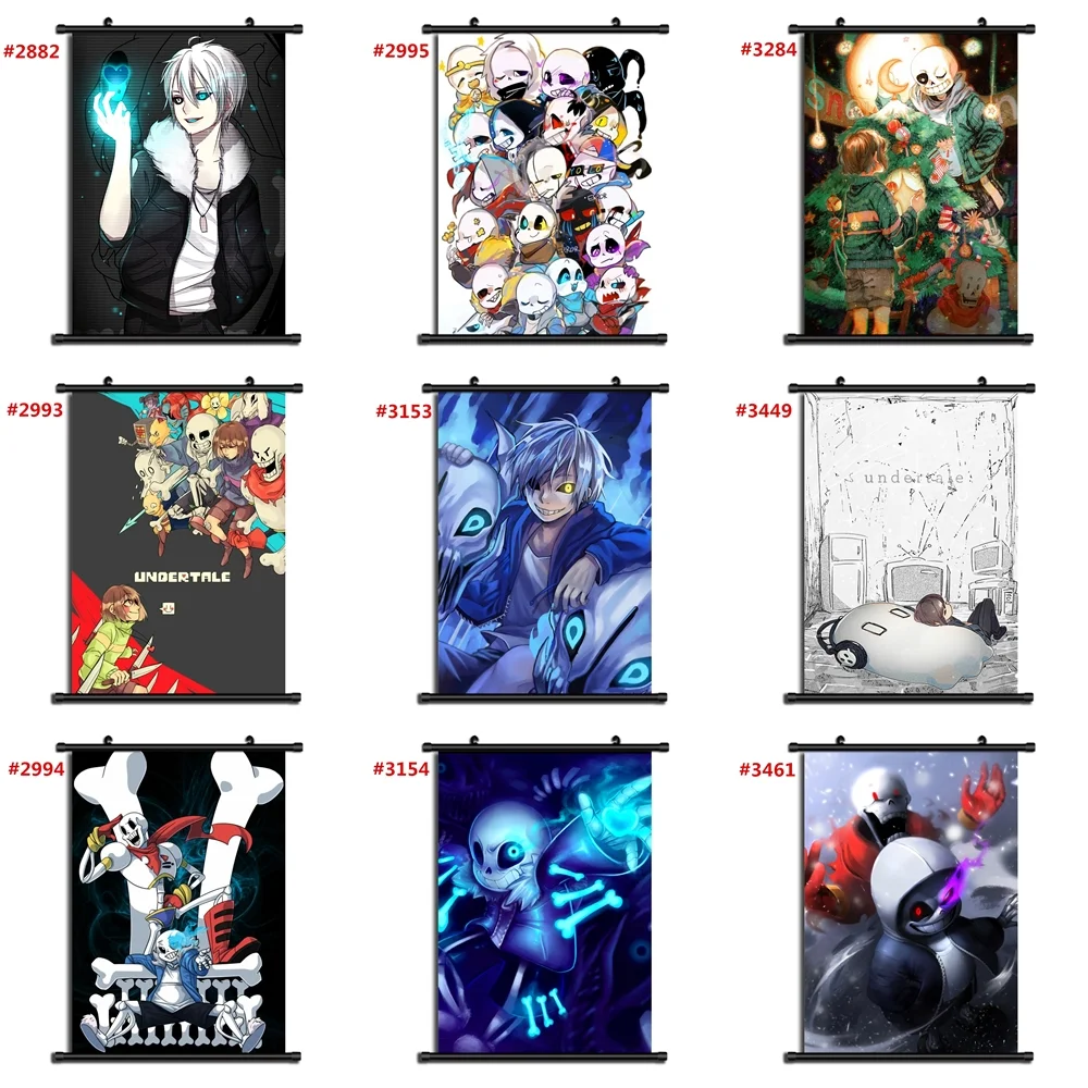 Undertale Anime Manga Wall Art Wall Decor Poster Decoration Canvas Pictures Home Decoration Canvas Painting No Frame Room Decor