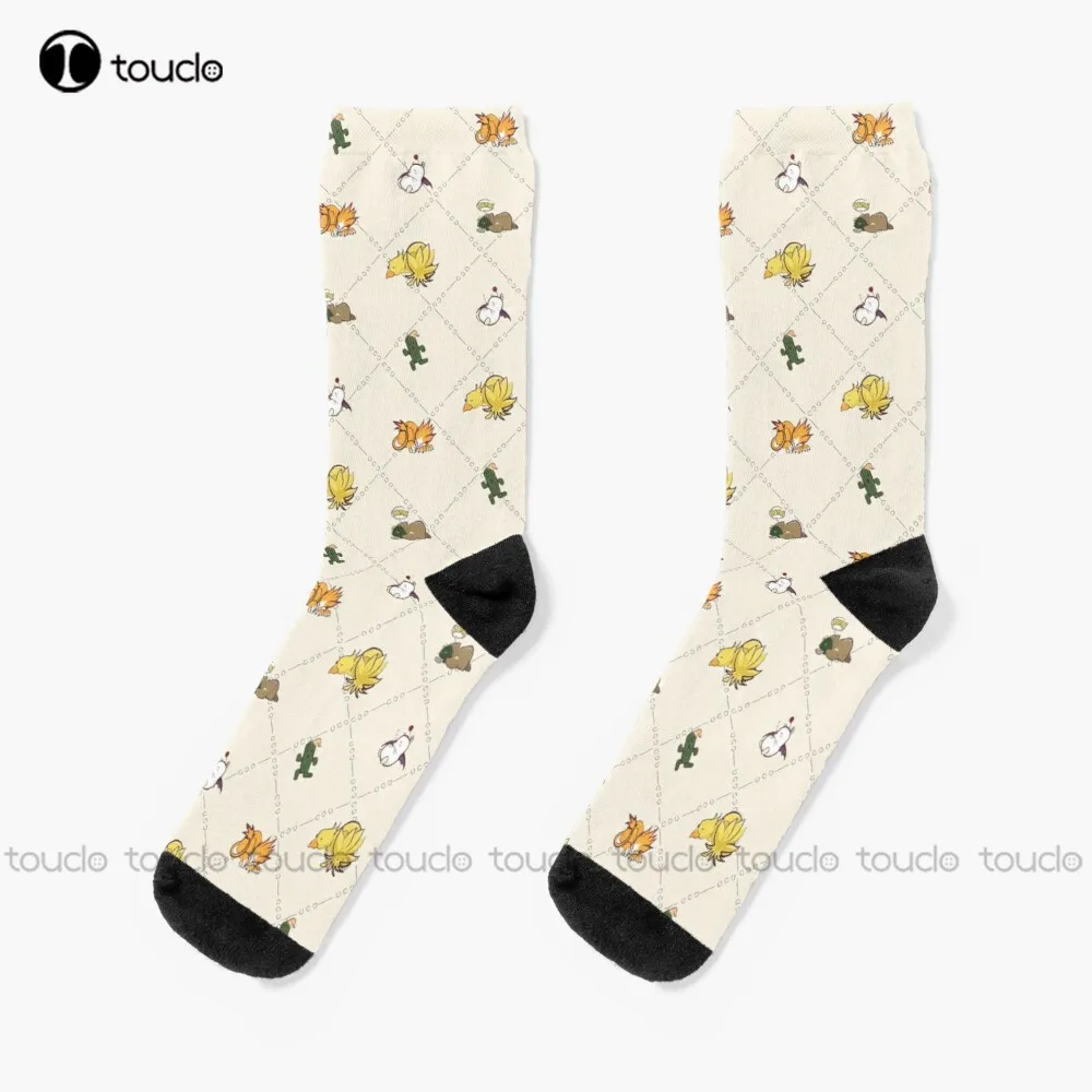 Sleeping Final Fantasy Critters Socks Softball Socks Women Christmas New Year Thanksgiving Day Gift Custom Hd High Quality  Sock