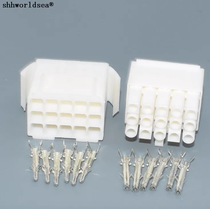 shhworldsea 15pin Small Type connector Set Kits mini Type set EL 4.5MM male Female socket plug with 15P 15 Way/pin