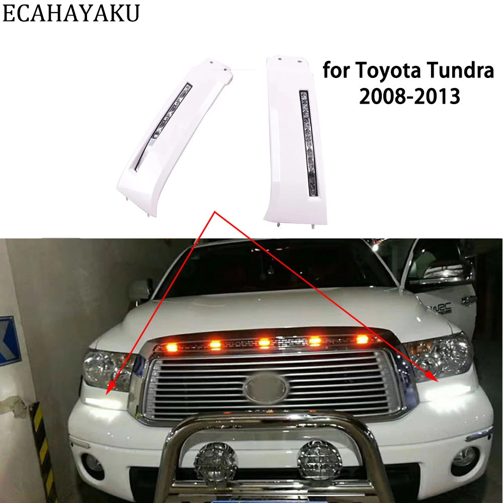 

2Pieces Non-destructive installation LED Daytime Running Lights LED Daylight DRL for Toyota Tundra 2008 2009 2010 2011 2012 2013