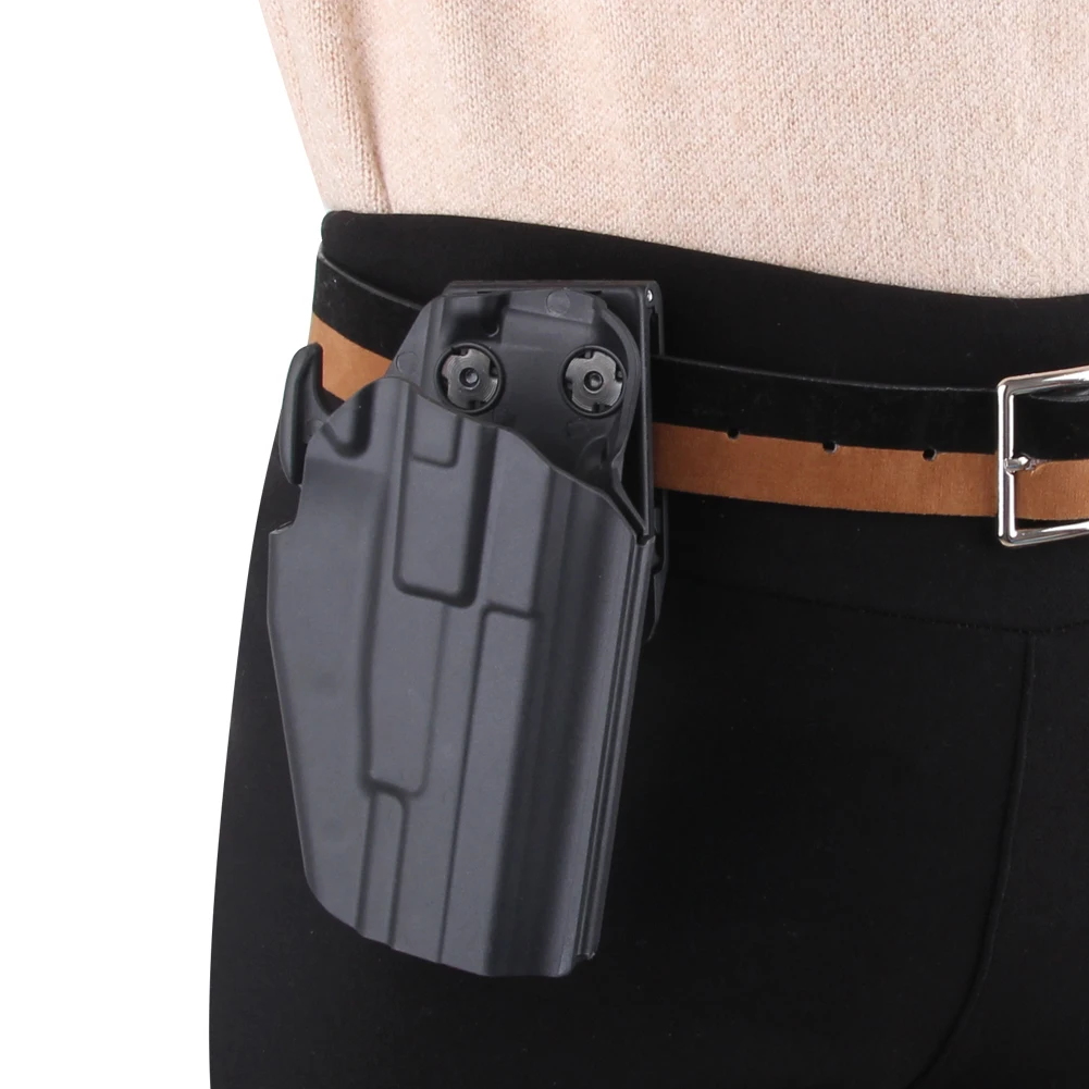 Tactical Pistol Gun Holster Left and Right Hand Waist Belt Pistol Carry Case for Glock 17 18 19 22 26 31 HK USP 9mm SIG Hunting