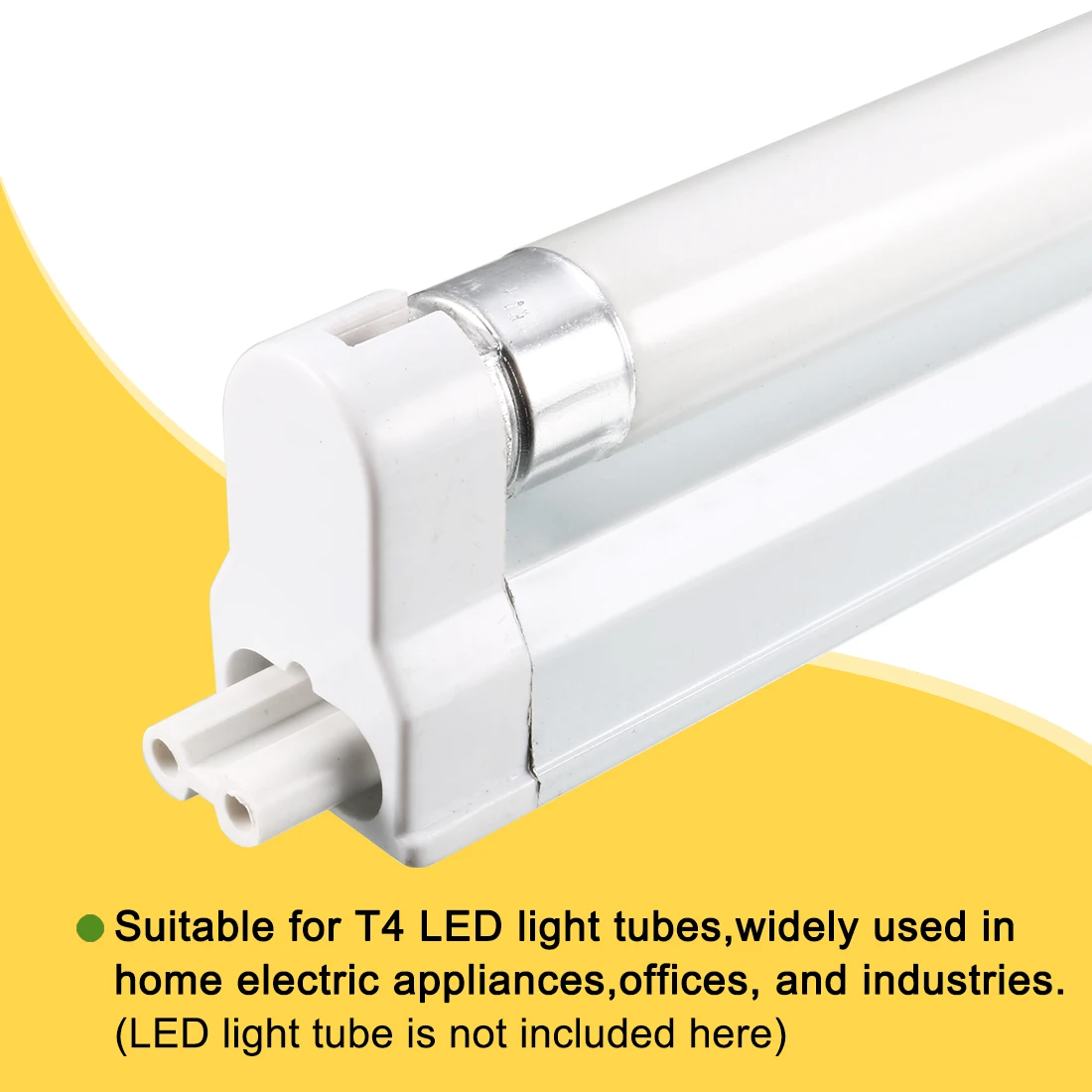 1 zestaw uchwytów T4 do rur LED, uchwyt świetlówka LED z 2 złącze pinowe stali nierdzewnej