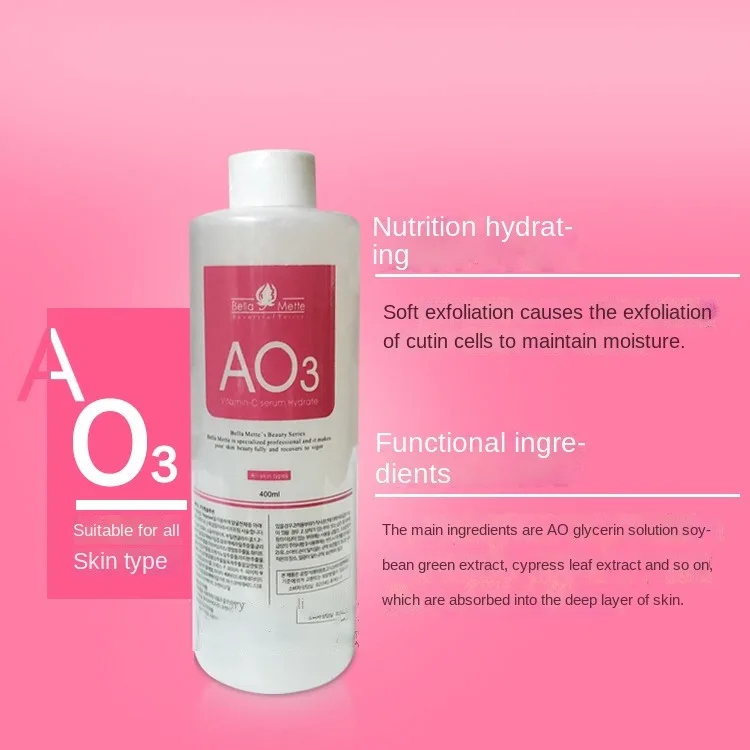 aqua peel solution skincare liquid/serum for oxygen jet small bubble  machine AS1 AO3 SA2 solution serum 400ml per