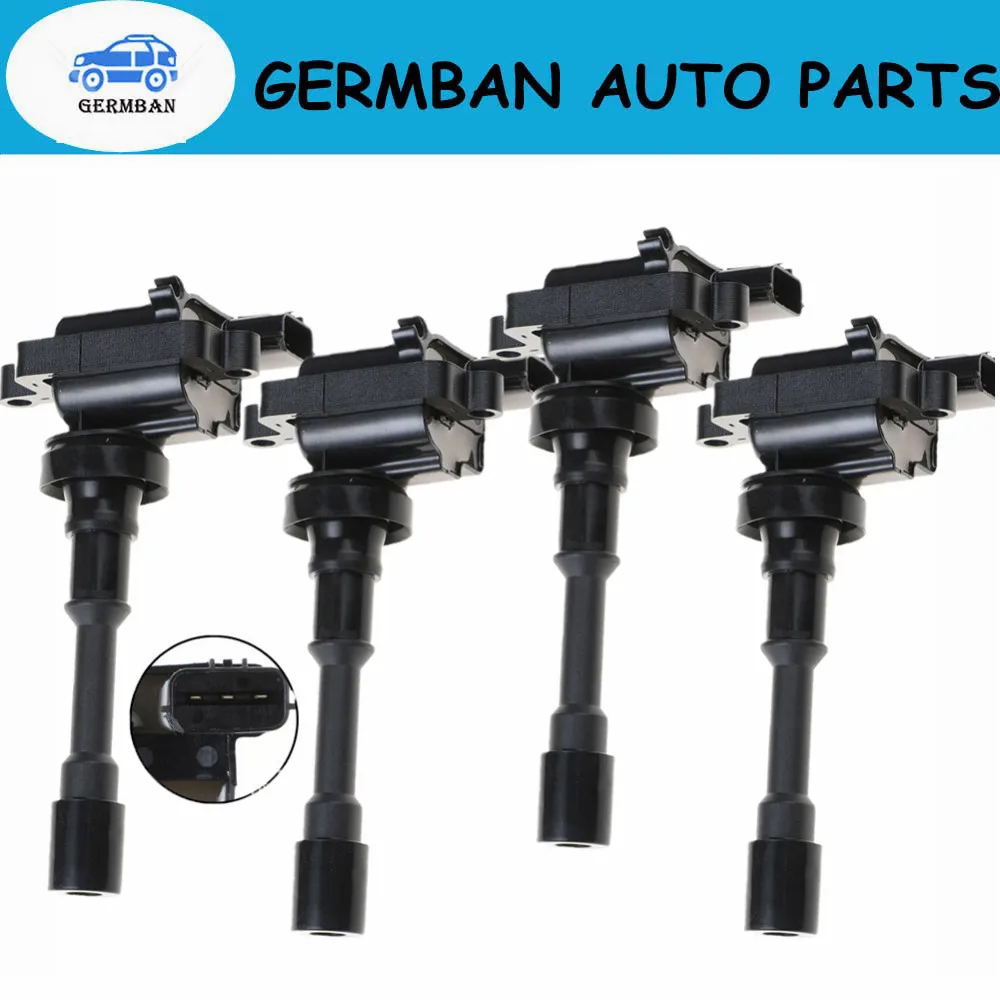 100% New 4pcs/ Lot MD361710 MD362903 099700-048 099700048 Ignition Coil For Mitsubishi Lancer Evo CZ 2.0L Mirage CJ 1.3L 1.6L 1.