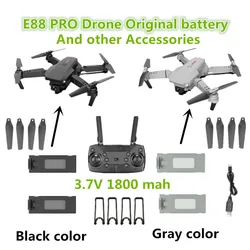 E88 pro Drone Original Battery 3.7V 1800mAh For E88 pro RC Quadcopter Spare Parts Battery Flight Time 15mins