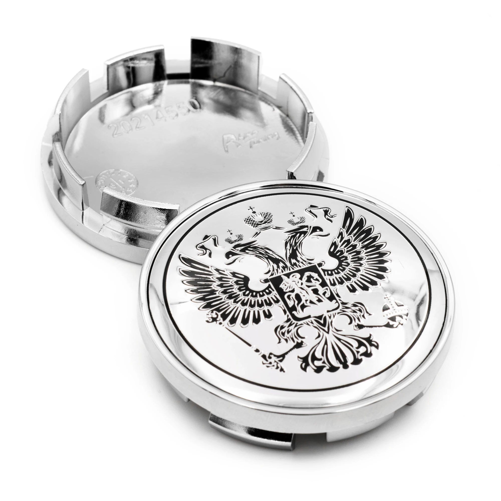 1pc 61mm Russian National Shield Car Wheel Center Hub Caps For Rim Hubcap Refits Universal Accessroies Black Silver