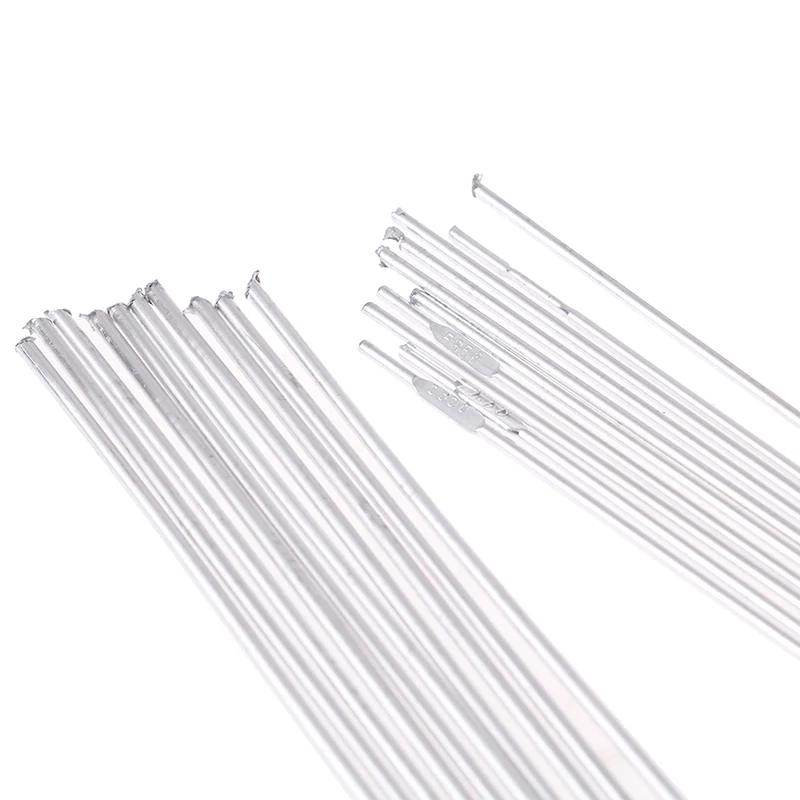 10pcs Aluminum Low Temperature Welding Wire Welding Electrode Flux Core Aluminum Electrode (no Flux) Multi-tools 1.6/2mm*330mm