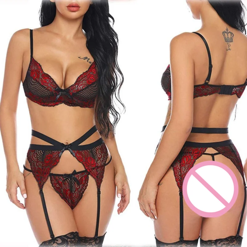 S-3XL Frauen Sexy Dessous set Heiße Erotische Unterwäsche Nachtwäsche Kostüme G-string Porno Sex Weibliche Erotische bekleidung cosplay dessous