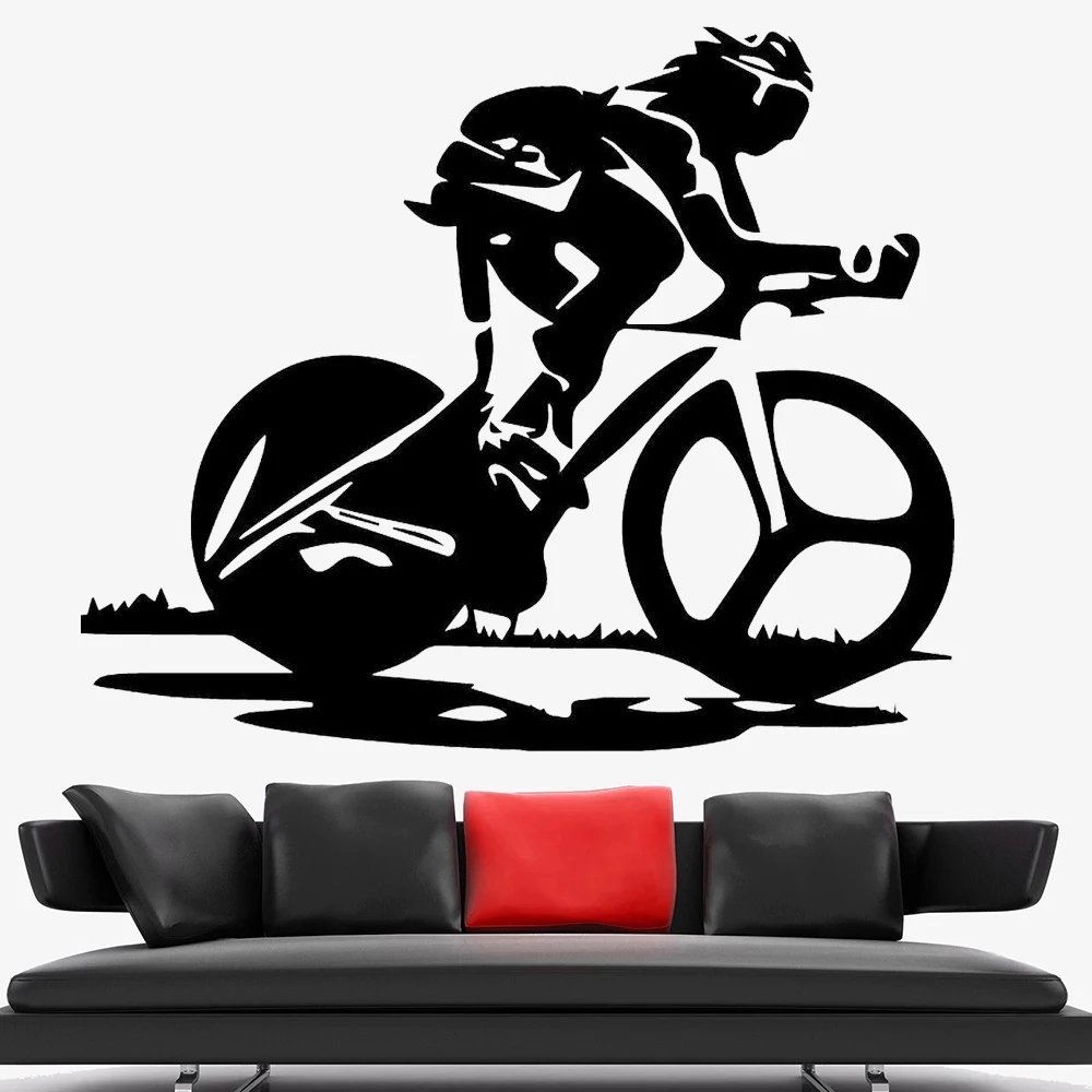 Extreme Sport Wall Decals Boys Kids Room Home Decor Bike Race Cycling Sports Vinyl Cool Wall Sticker Living Room Decoration Z341