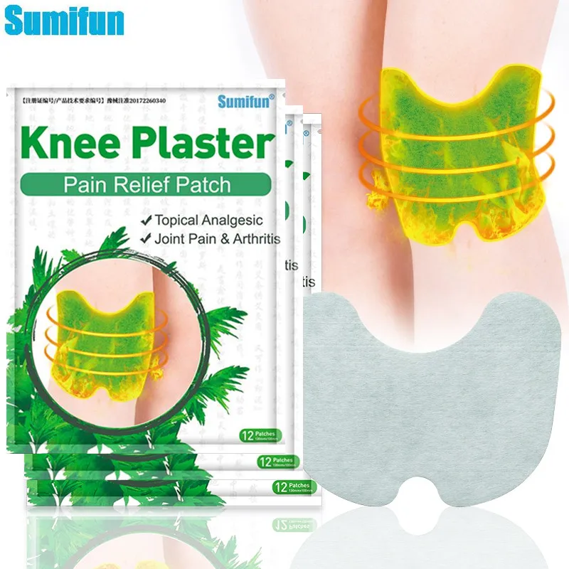 

Sumifun 12/24Pcs Herbal Knee Plasters Osteoarthritis Treatment Wormwood Extract Pain Reief Plaster Cervical Vertebra Patches