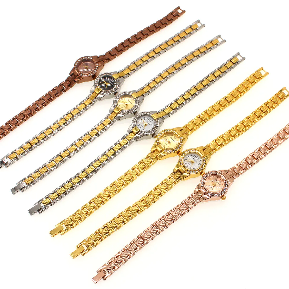 ใหม่แฟชั่นนาฬิกาแบรนด์หรูผู้หญิงสร้อยข้อมือสแตนเลสนาฬิกาสุภาพสตรีชุด Quartz นาฬิกา reloj mujer