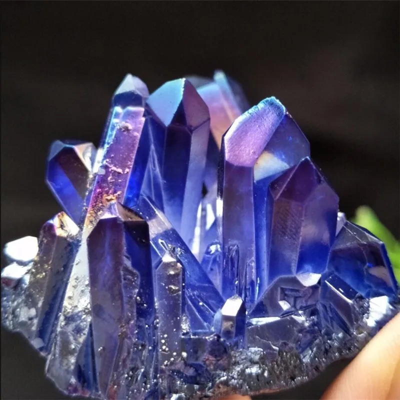 90g Aura quartz crystal titanium bismuth silicon cluster