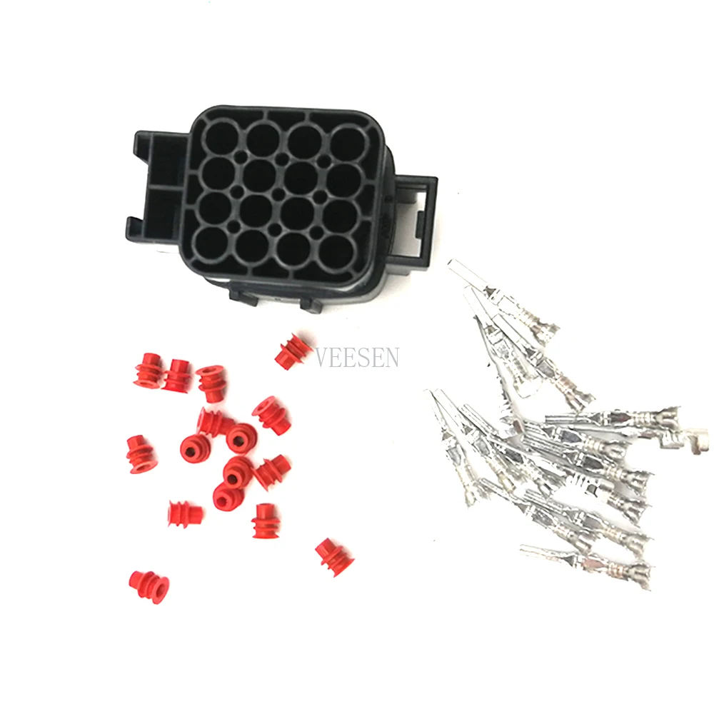 

16Pin Way Male Car connector Auto Sealed Electrical Waterproof Wire Connector Plug 5SET/10SET Truck Connectors