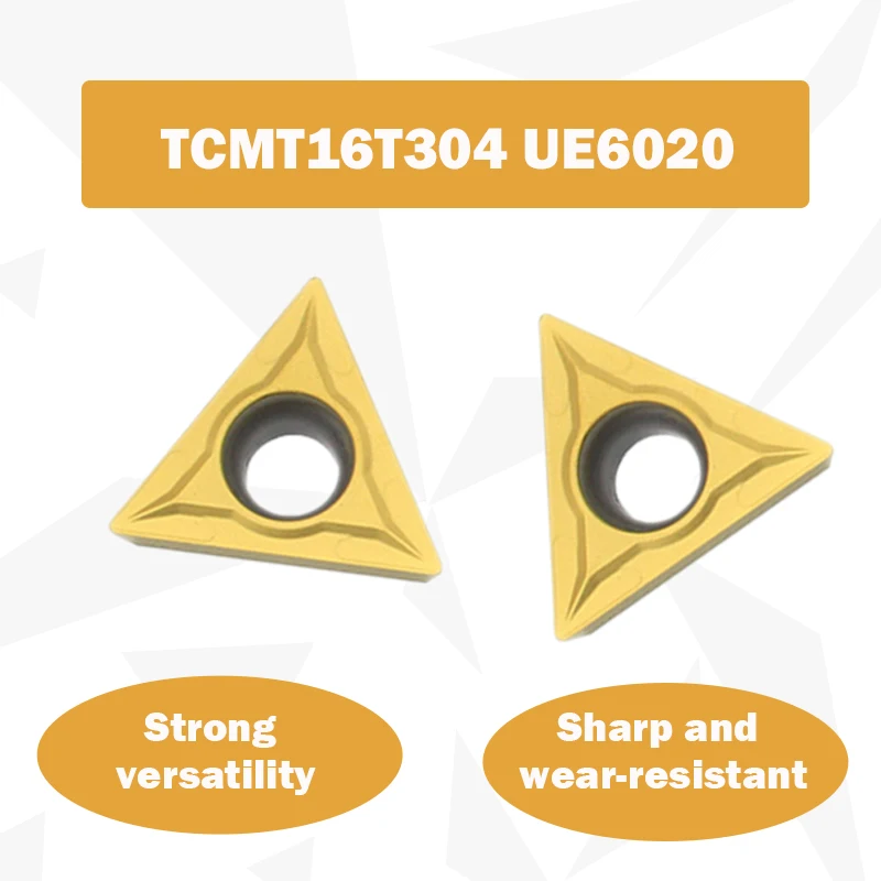 

10 шт., твердосплавные пластины TCMT16T304 UE6020 для токарного станка