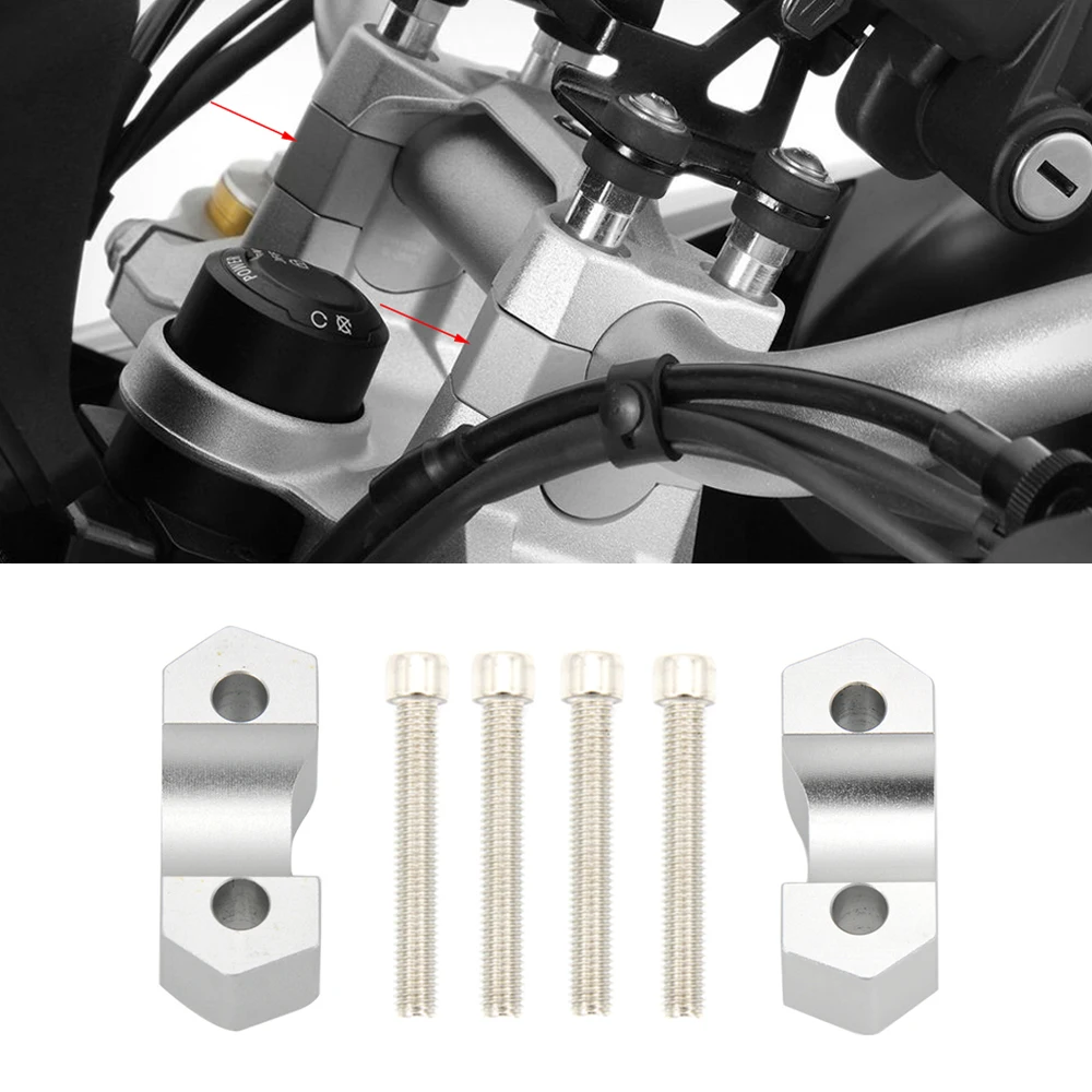 CNC Motorcycle Riser Lifting Handlebar Clamp For BMW F850GS F850 GS Adventure 2018 2019 Handlebar Riser Motocross Parts