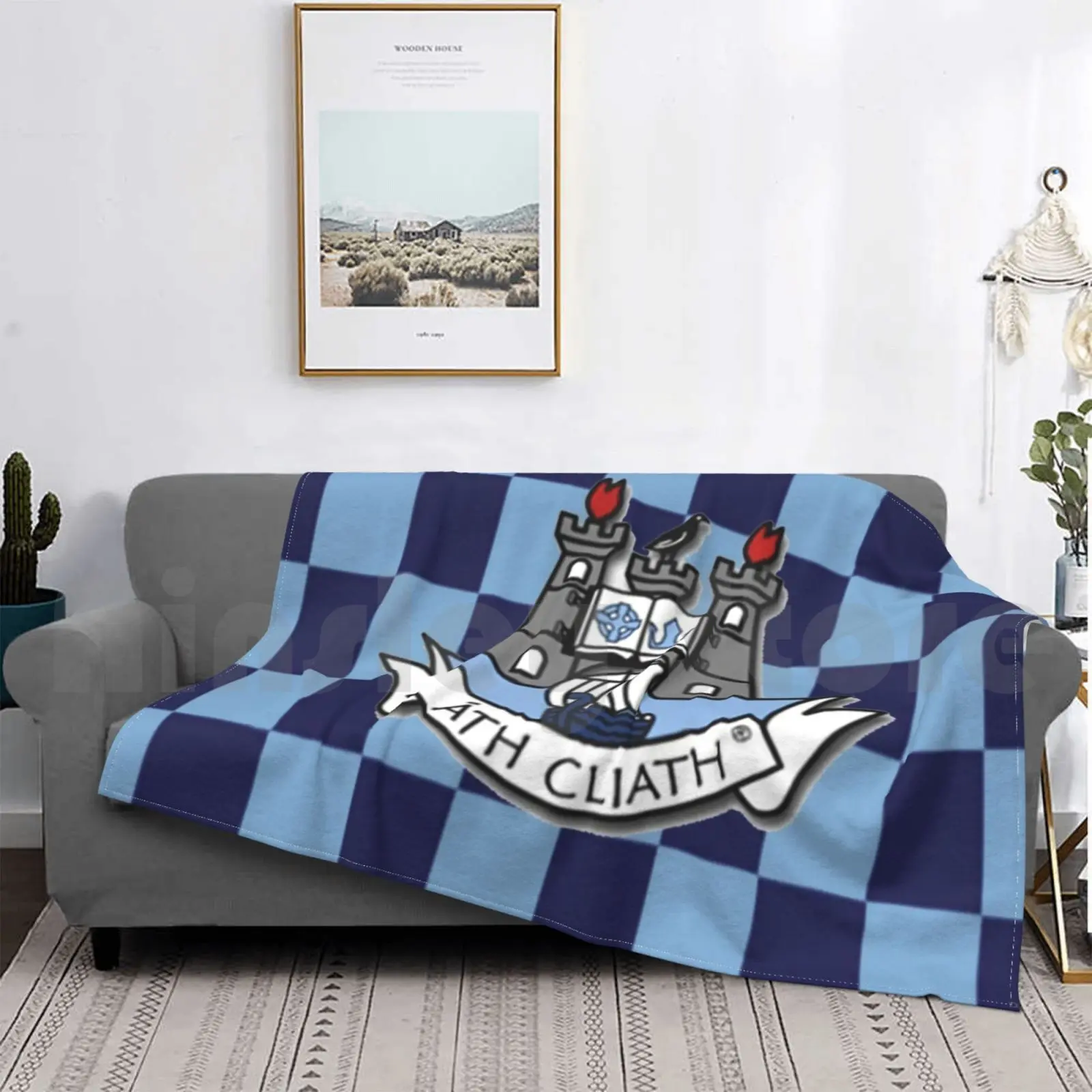 بطانية دبلن المخصصة 2408 دبلن Dubs Up The Dubs Gaa Football أيرلندا دبلن دبلن #3