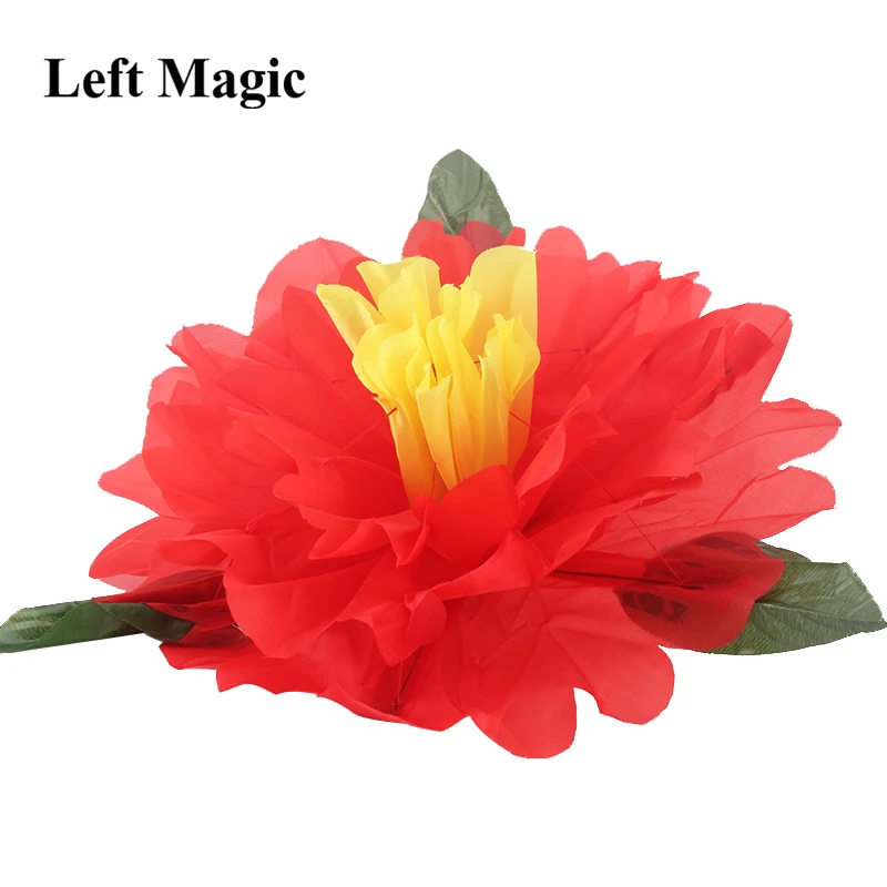 Peony Production (100cm,Yellow/Red/Blue/Pink Color available) Magic Trick Funny Stage Magic Empty Hand Appearing Flower Magie