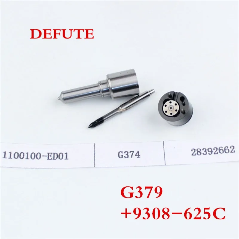 Electric Fitting Nozzle G379 and Control Valve 9308-625C, Great Wall Injector 1100100-ED01 Repair Kit for Modern Diesel 28231014