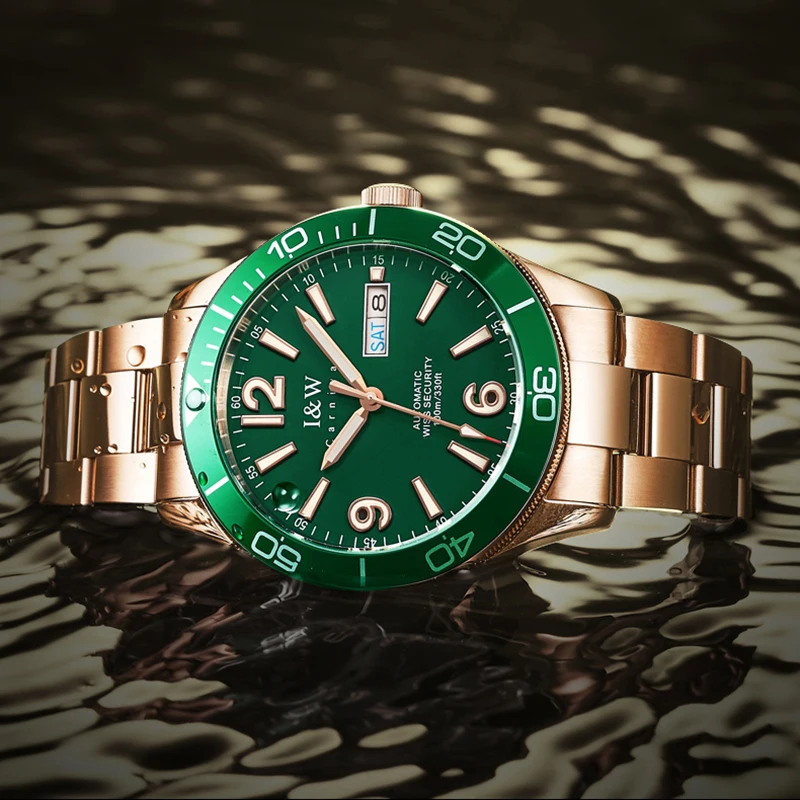 CARNIVAL Professional Diving Watches for Man 100m Waterproof Screw Down Crown Watch Automatic Sapphire Japan NH36A Men Watches