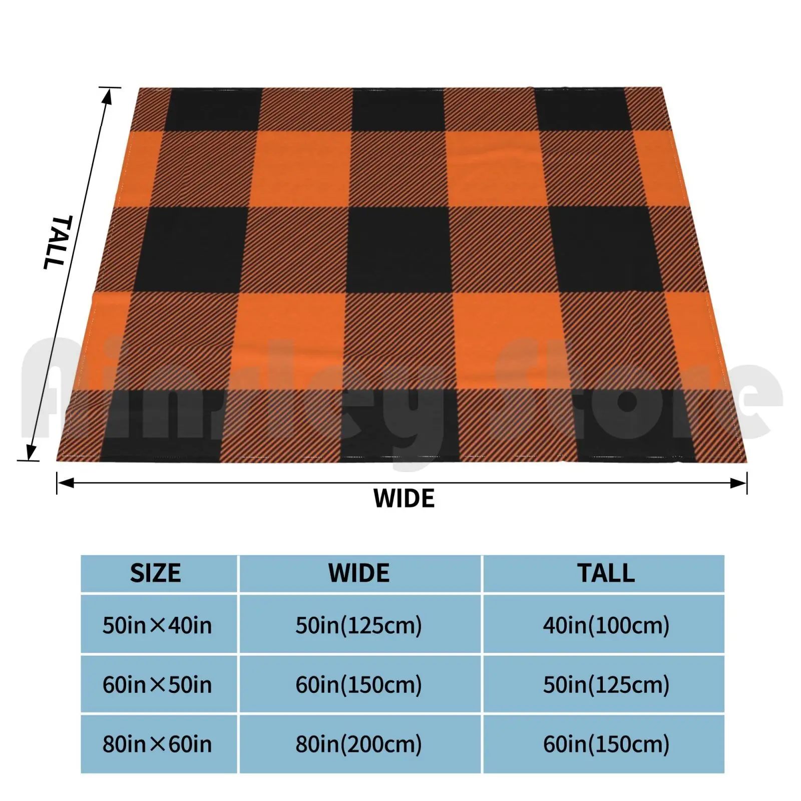 Orange & ; Black Plaid Cloth Face Blanket Fashion Custom Quarantine Face Inhale Breath Oxygen