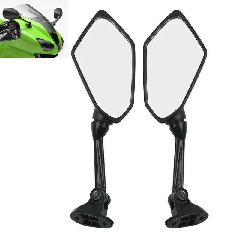 Motorcycle Black Side Rear View Mirrors For kawasaki Ninja ZX6R ZX-6R ZX600R 2009-2012 2009 2010 2011 2012