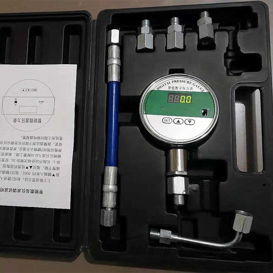 2550bar High Pressure Common Rail Pump Plunger Pressure Test Tool Set with Digital Pressure Gauge Diesel Pump Piston Repair