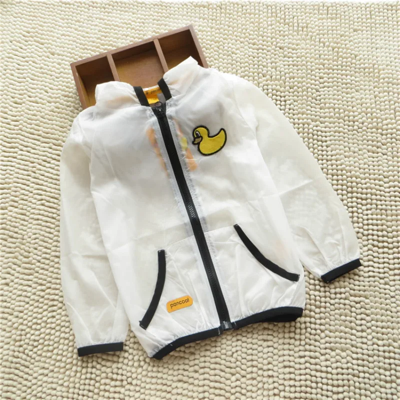 New Children Outwear Boy Girl Summer Sun Protection Air Conditioning Thin Coat Cartoon Tops Kids 3 4 5 6 Years Fashion Clothes