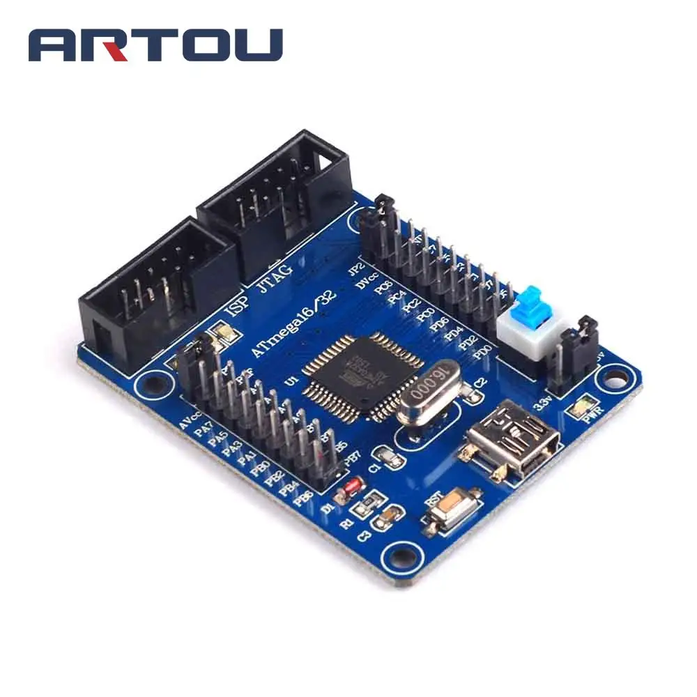 1pcs AVR development board ATmega32 development board learning board minimum system core board