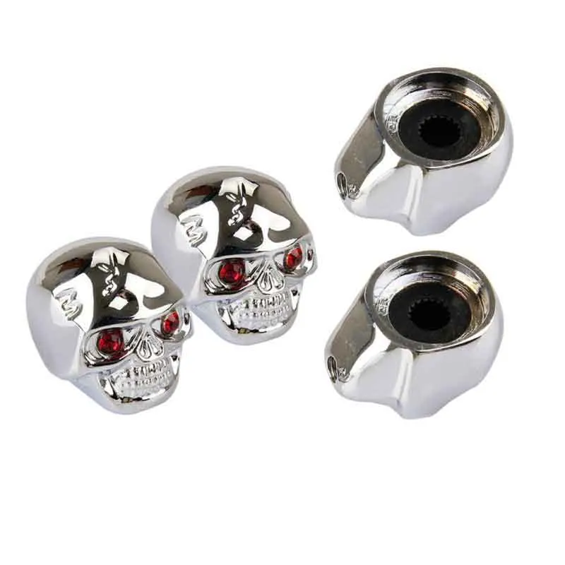 1Pcs Skull Head Tone Volume Control Knobs Professional Guitar Bass Skull Volume Tone Knobs Cap for Electric Gutiar Bass