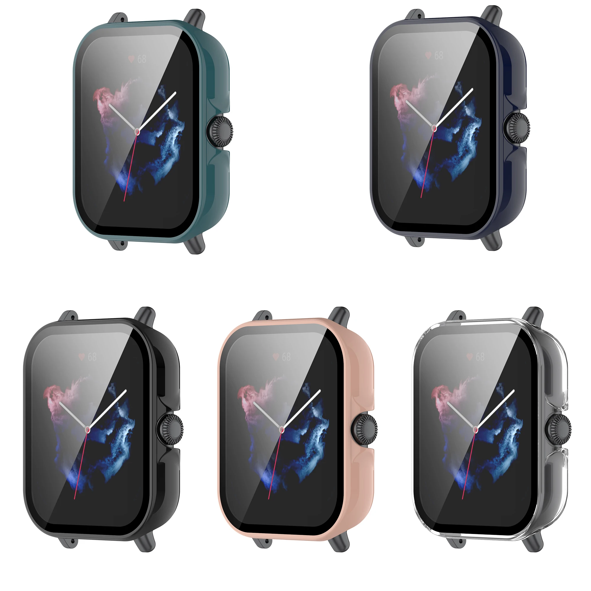 Glass+Case  For Huami Amazfit GTS3 GTS 3 Watch Accessories PC all-around bumper+Screen Protector For Huami Amazfit GTS3 New