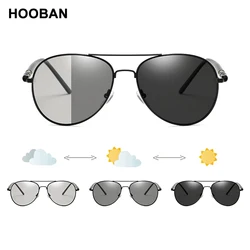 Vintage Fishing Polarized Photochromic Sunglasses Men Women Classic Pilot Male Chameleon Sun Glasses Discolor Shades
