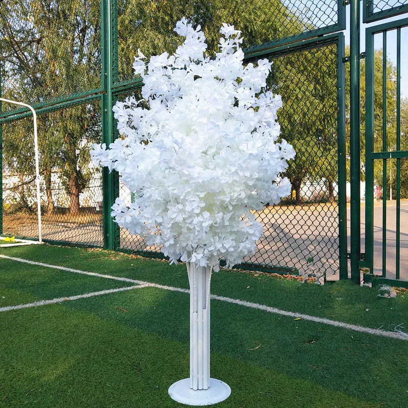 4.92 FT Tall Wedding Deoration Simulation Cherry Road Guide Tree White Theme Stage Runner Aisle Column Party Decorative Trees