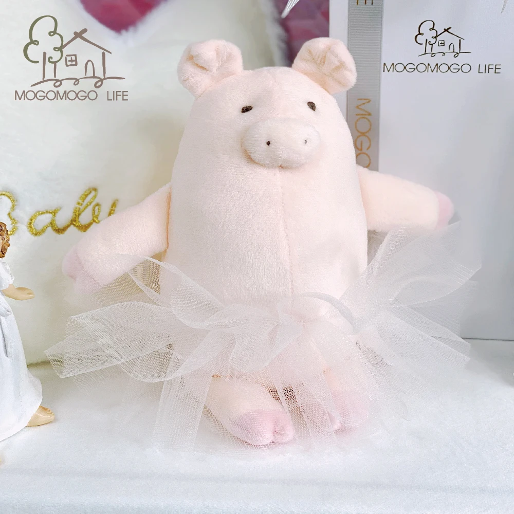 

Luxury Ballerina Pig Plush Lovely Fat Round Animal Baby Sleep Appease Toys Kawaii Handmade Pink Piggy Dolls