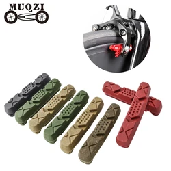 MUQZI Bike Brake Pads For Carbon Rim Aluminium Alloy Rim Brake Shoes Brake Caliper Block MTB Road BMX Folding Bike Wheel Parts